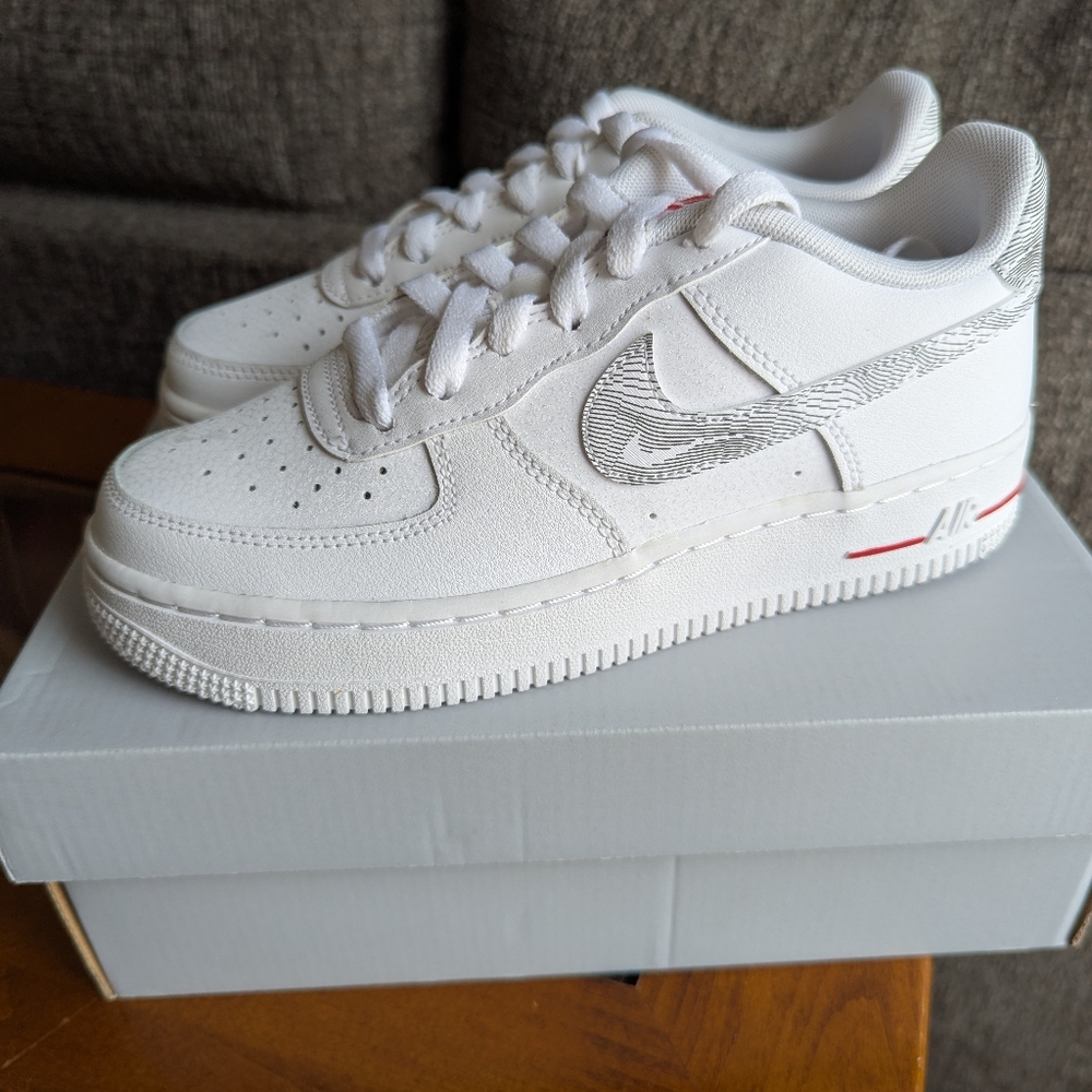 NWOT White/Red Nike Air Force 1 Sneakers